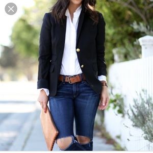 J Crew Schoolboy Blazer in black